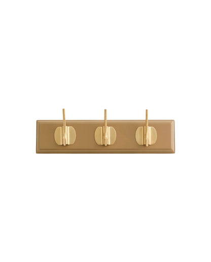 EDGY coat rack 3 hooks - brown