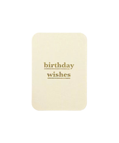Clothe Postcard B`Day Wishes - cream-colored rectangular card birthday printed