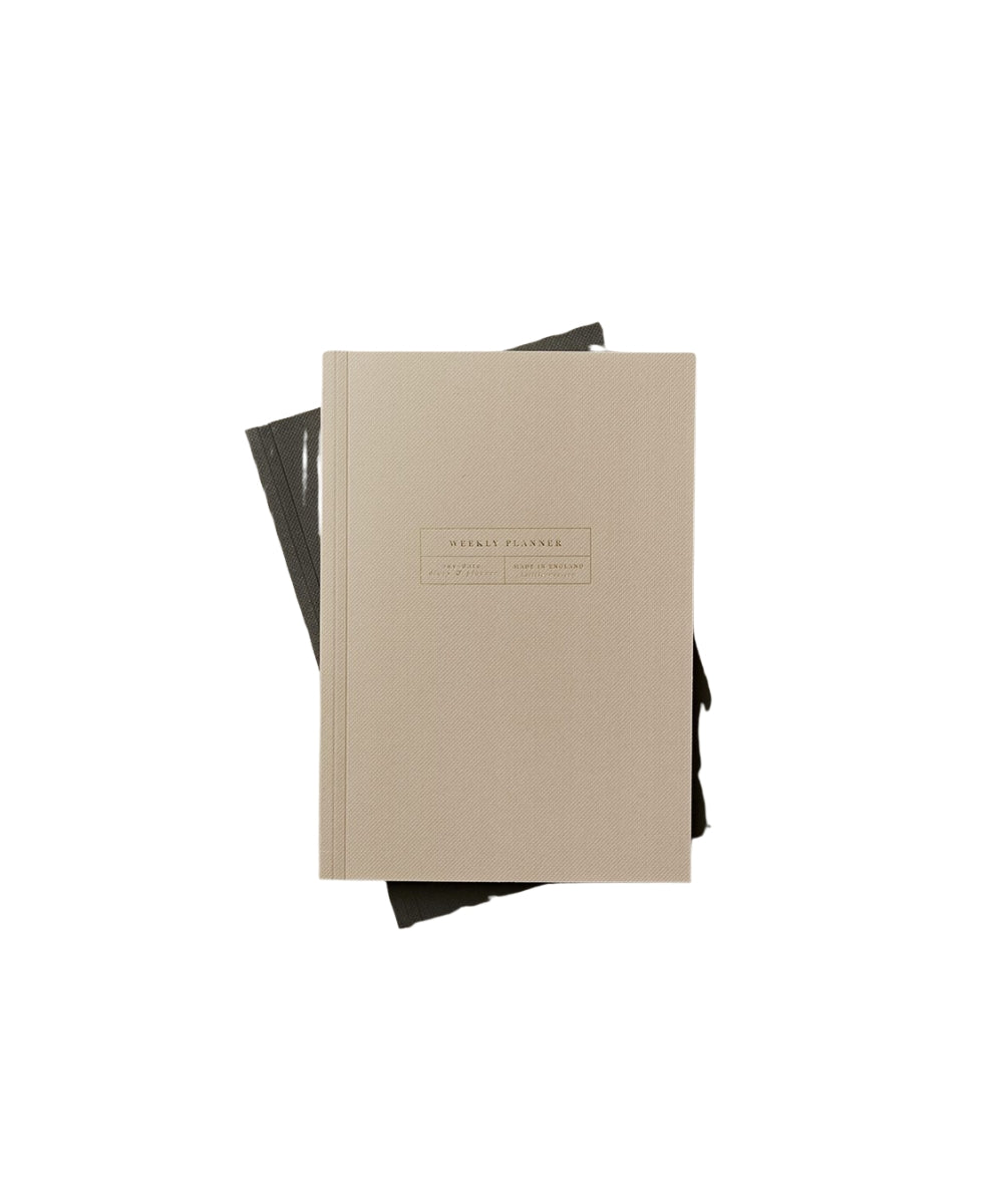 Weekly Planner Clay - beige textured weekly planner minimalist