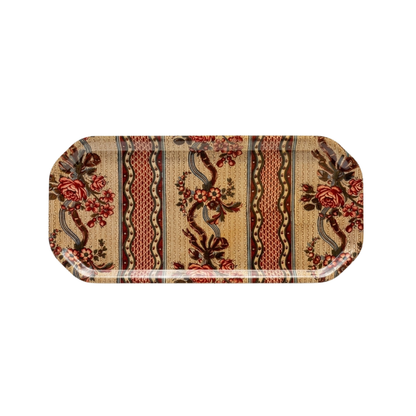 Host Home Large Octagonal Birch Wood Tray Carousel Strip L-47 cm W-22 cm