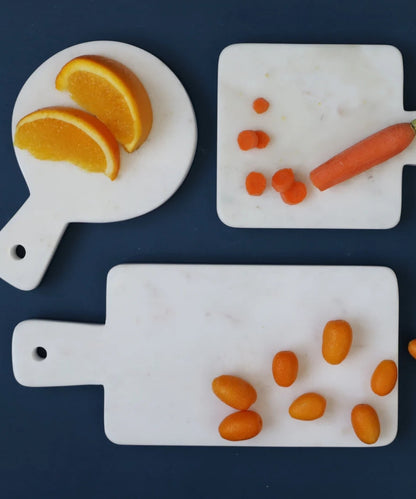 Mini Rectangular White Marble Board