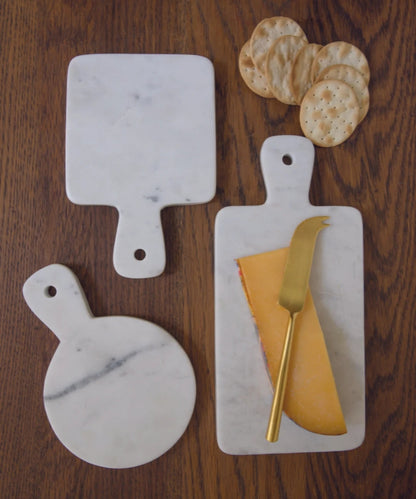 Mini Round White Marble Board