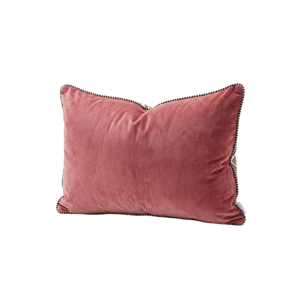 Goyaal Living Namaste velvet cushion cover - L-35cm W-50 cm Rose