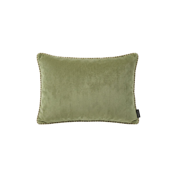 Goyaal Living Namaste velvet cushion cover - L-35cm W-50 cm Thyme