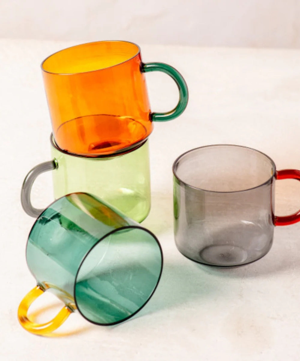 Niko Glass Mug Green (300 ml)