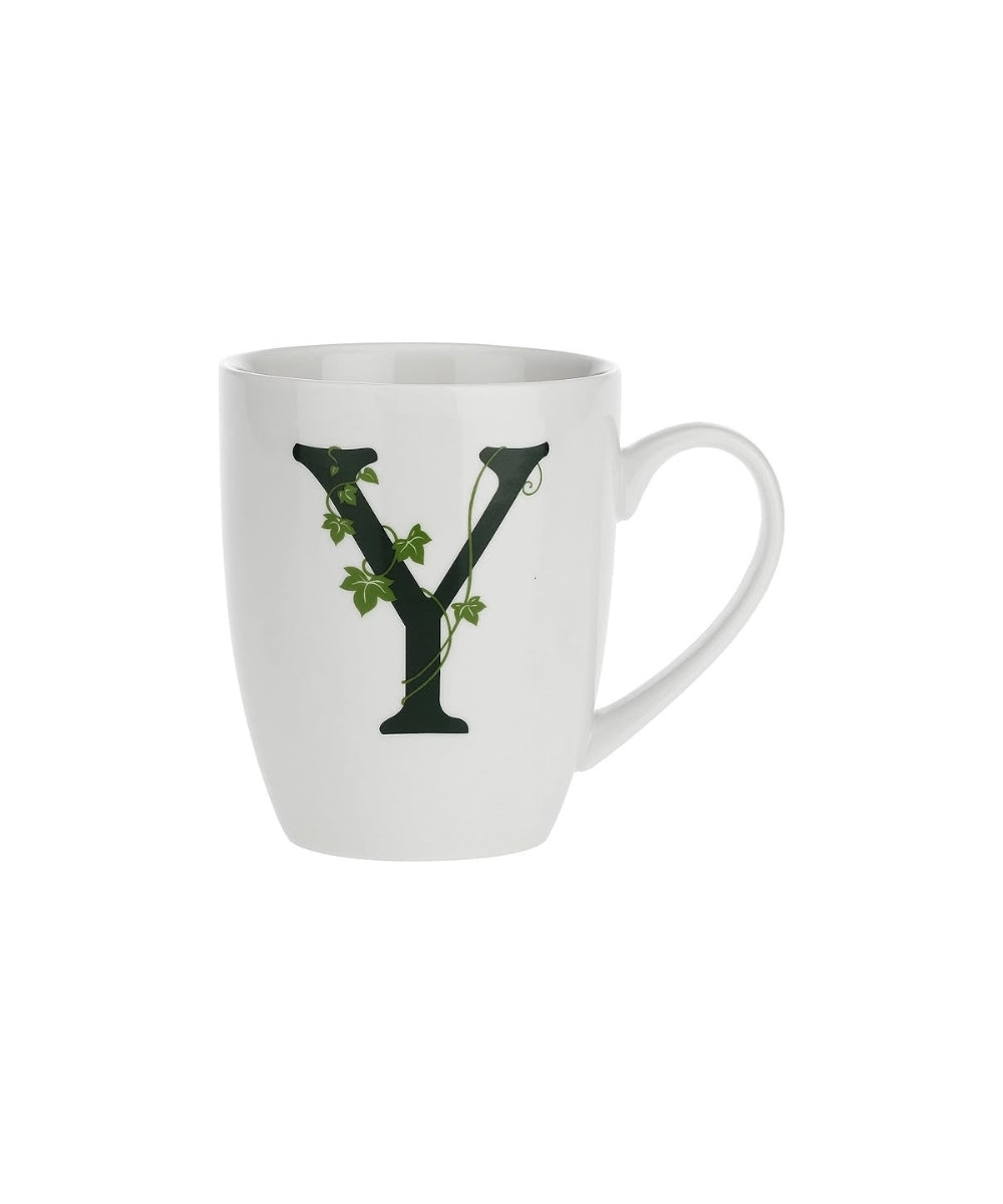 Atupertu Mug Letter ’Y’ Cc 380 Gb - white ceramic mug bold black