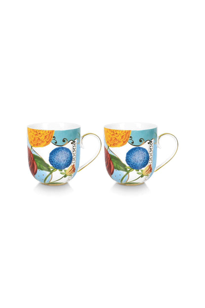 Pip Studio | Set/2 Mugs Small Royal Flowers | 260 ml | Porcelain