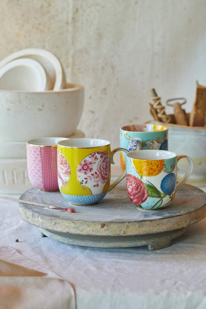 Pip Studio | Set/2 Mugs Small Royal Flowers | 260 ml | Porcelain