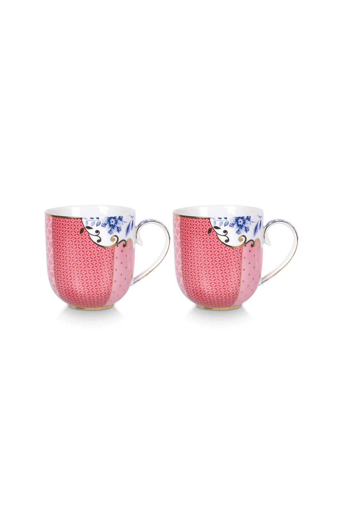 Pip Studio | Set/2 Mugs Small Royal Pink | 260 ml | Porcelain