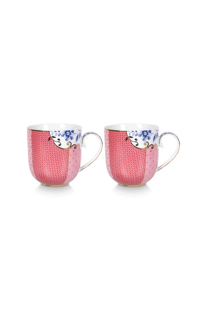 Pip Studio | Set/2 Mugs Small Royal Pink | 260 ml | Porcelain