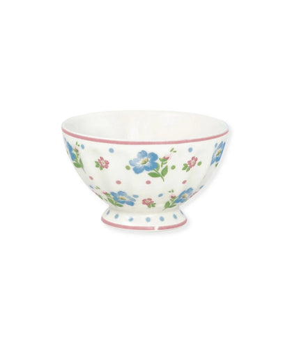French Bowl Medium Rosalia white