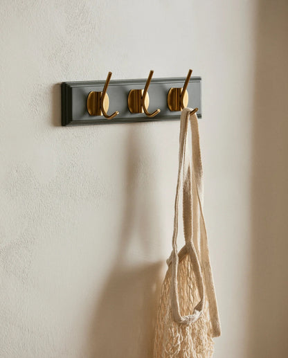 EDGY coat rack 3 hooks - grey