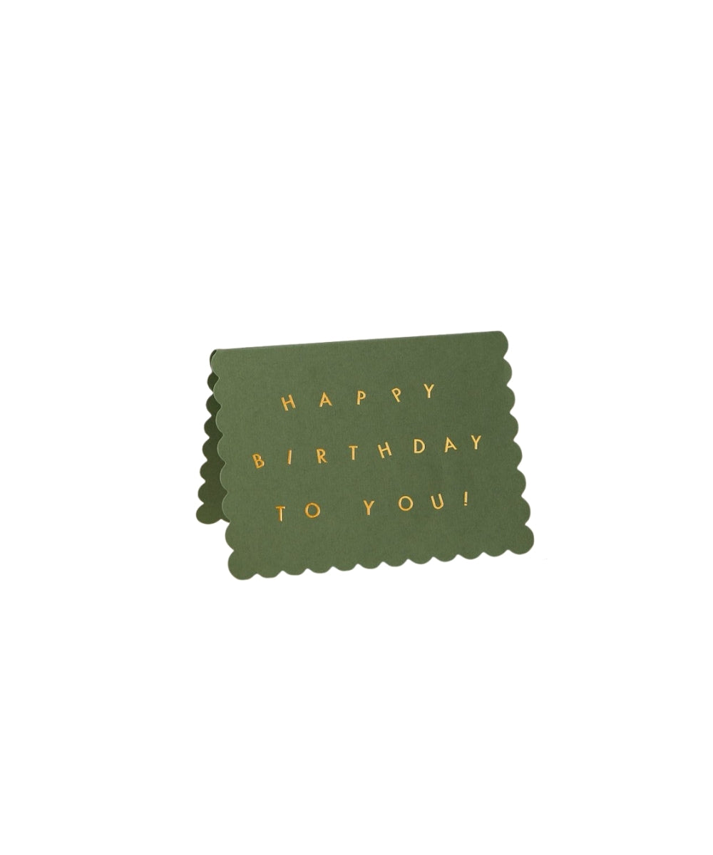 Scallop Happy Birthday To You Green