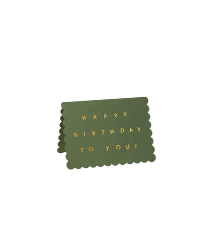 Scallop Happy Birthday To You Green