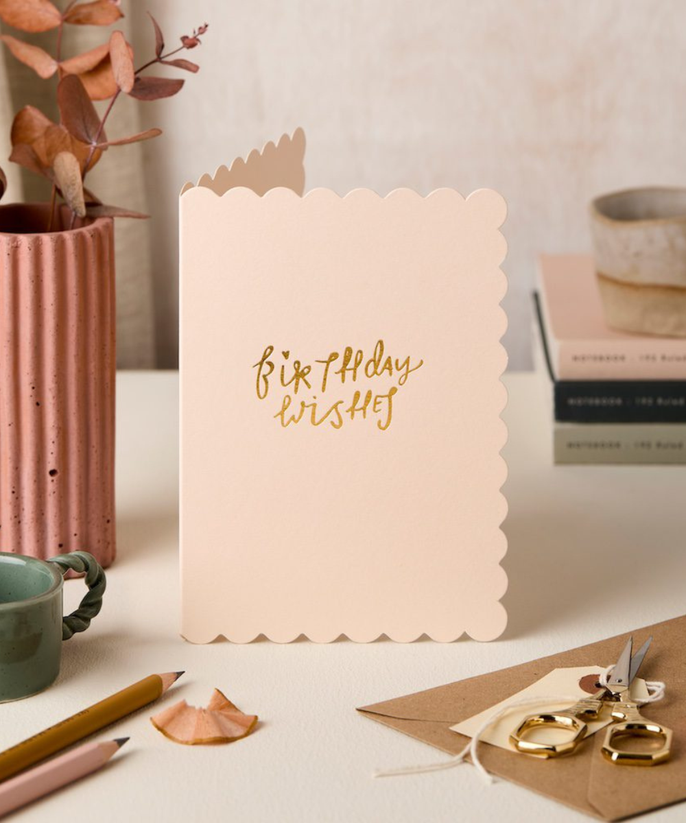 Scallop Birthday Wishes Blush