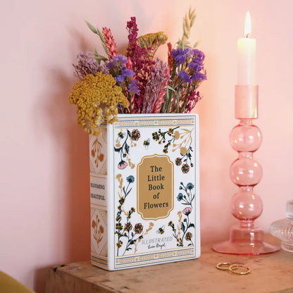 Lisa Angel Ceramic Little Book of Flowers Vase L - 12 cm W-4 cm H-16.5 cm Ceramic