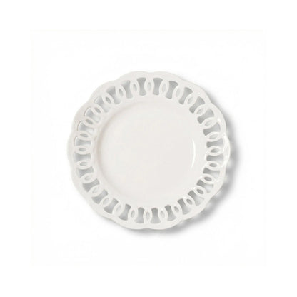 La Porcellana Firenze Carved Plate D- 4 cm