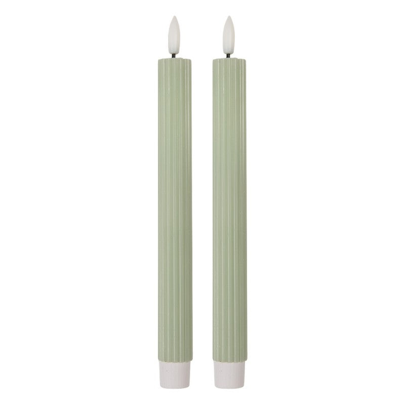 Candle with LED set 2 Ø 2x25 cm / 2xAAA