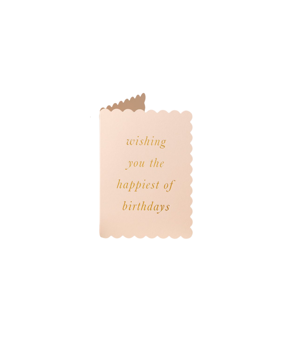 Scallop Happiest Birthday Blush