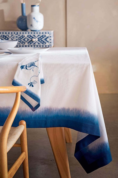 Table Cloth Pip & The Blue Bird Blue 160x260 cm