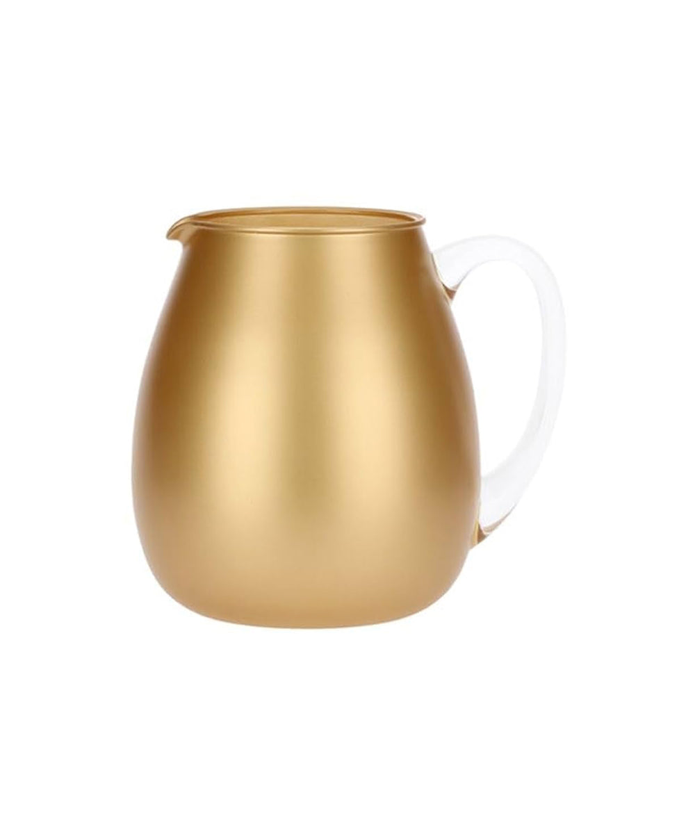Color Life Brocca Oro 2.50 L - gold-colored metallic pitcher clear glass