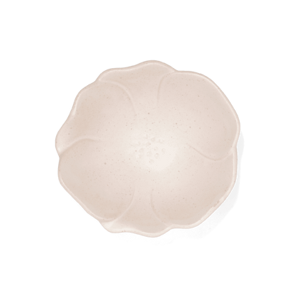 Marumitsu Sazanka 4 sun small bowl
 Pottery white W- 1.20 cm D- 1.20 cm H- 0.53 cm