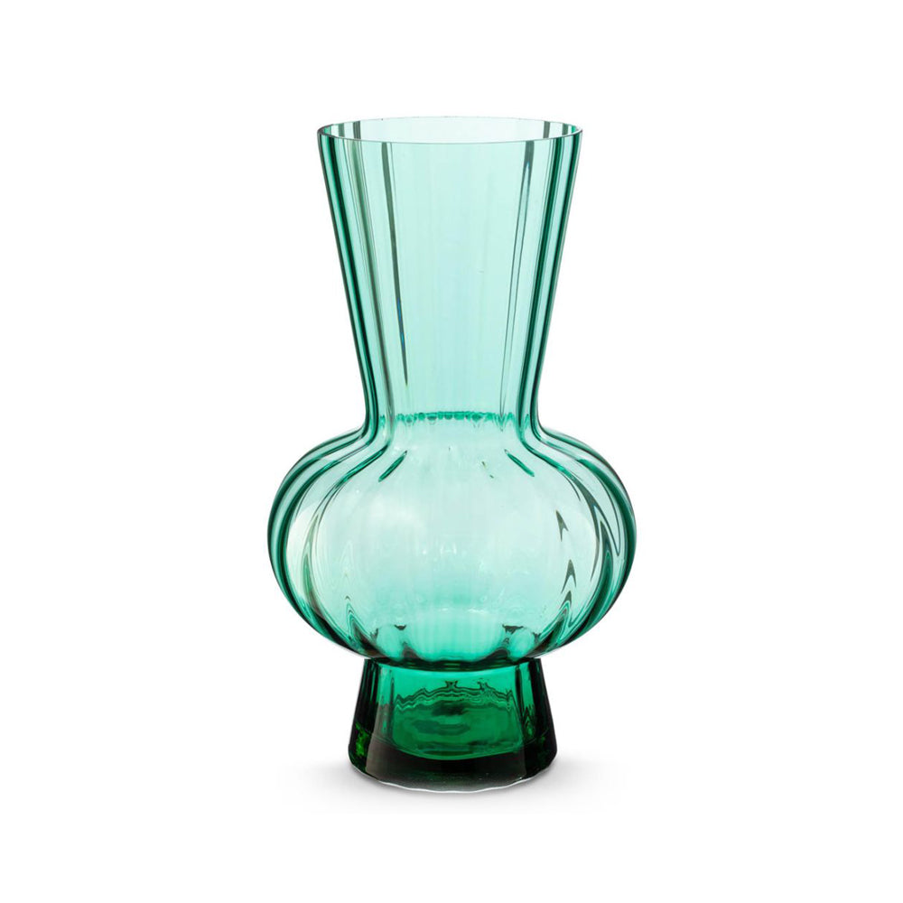 Pip Studio Vase Glass Green 26 x 45 cm